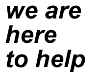 we are here to help